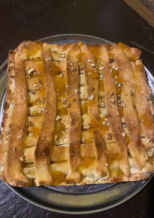 Una foto de Kuchen de manzana y nuez