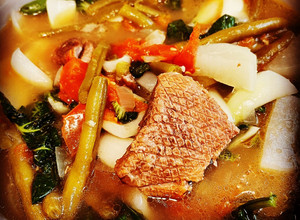 A picture of Instant Pot/Air fryer Pork Sinigang.