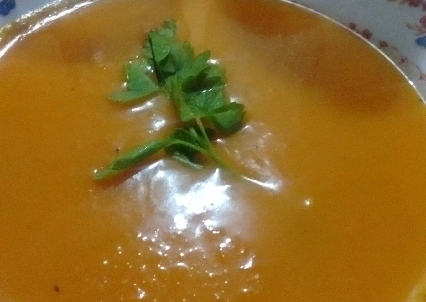 Sopa crema de calabaza light