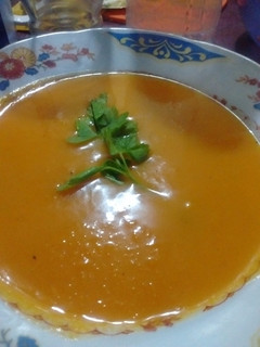 Una foto de Sopa crema de calabaza light