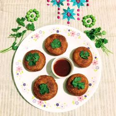 A picture of Peas stuffed Patties.