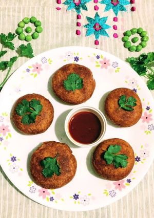 A picture of Peas stuffed Patties.