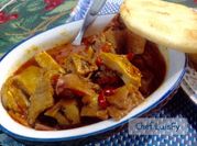 Una foto de salsa de callos