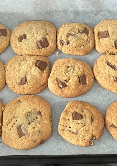 Una foto de Galletas con chocolate