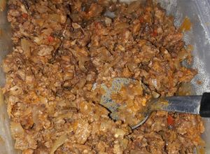 Una foto de Relleno de empanadas de carne de asado