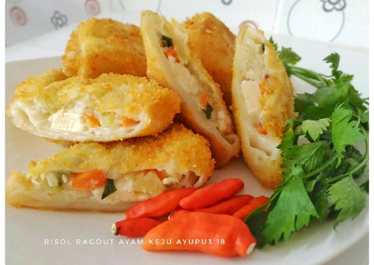 Cara Gampang Menyiapkan Risol ragout ayam keju (versi ekonomis) yang Bikin Ngiler