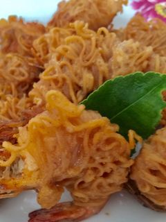 Foto resep Udang goreng lilit mie