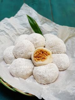 Foto resep Mochi isi kacang tanah