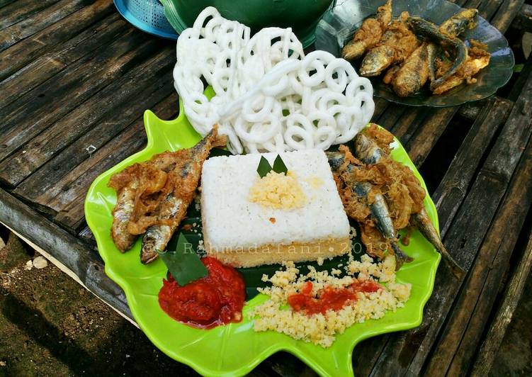 Bahan memasak Nasi Ampok Ikan Sambal Lezat