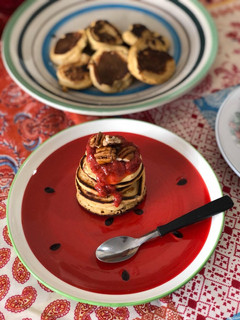 Una foto de Tortitas de banana