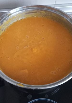 Una foto de Crema de calabaza 😋