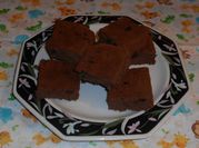 Una foto de brownie queso crema