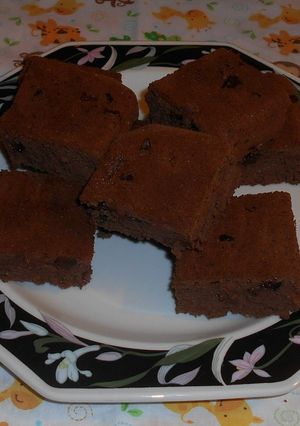 Una foto de Brownies sin gluten con queso crema