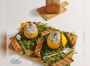 Une photo de Citron farci à la sardine et au Chavroux