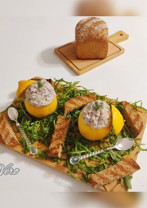 Une photo de Citron farci à la sardine et au Chavroux
