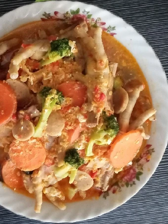 Langkah Gampang Membikin Resep Ceker Bumbu Seblak (pedas, gurih) yang Lezat Anti Ribet, Sempurna