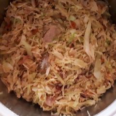 A picture of Fried cabbage.