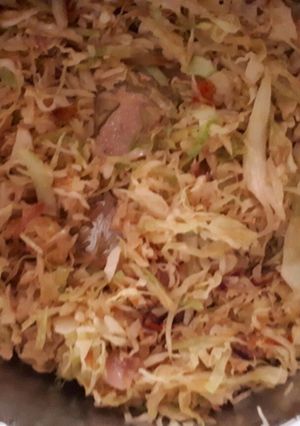 A picture of Fried cabbage.