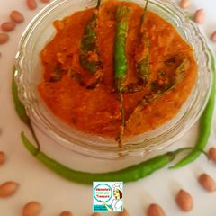 A picture of Hyderabadi Mirchi Salan.
