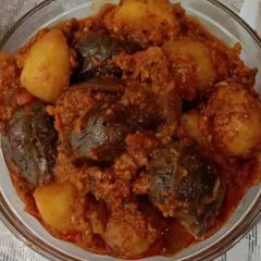 A picture of Stuffed baingan.