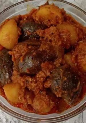 A picture of Stuffed baingan.