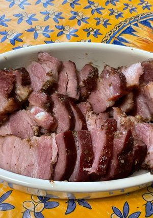 Une photo de Tapas de porc laqué mariné aux épices