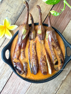 Foto resep Pecak terong kuah santan