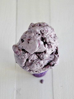 Una foto de Helado de Arándanos
