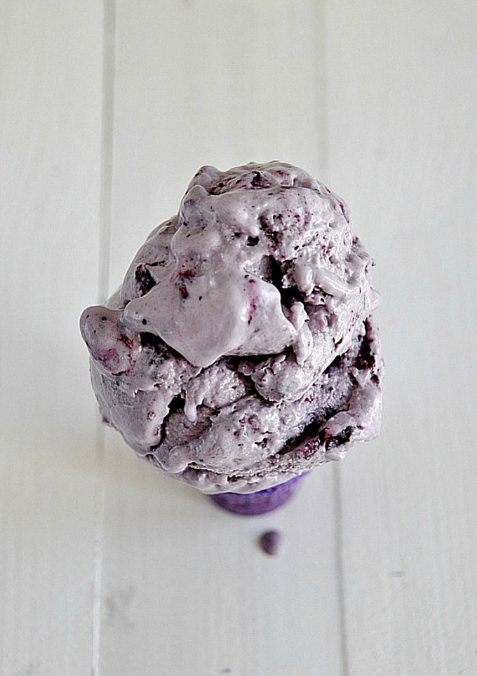 Una foto de Helado de Arándanos