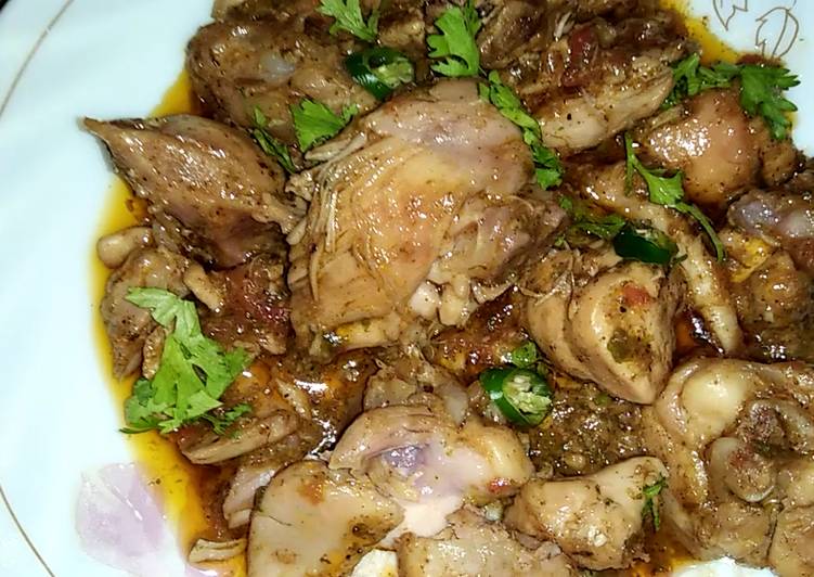 Chicken salted meat recipe