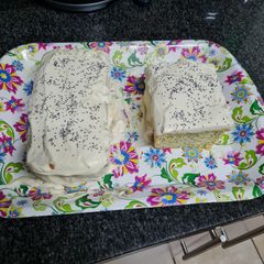 A picture of Keto Lemon Poppy Seed Loaf.