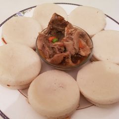 A picture of Little shape Sinasir with peper soup.