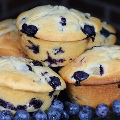 A picture of Jumbo Blueberry Muffins.