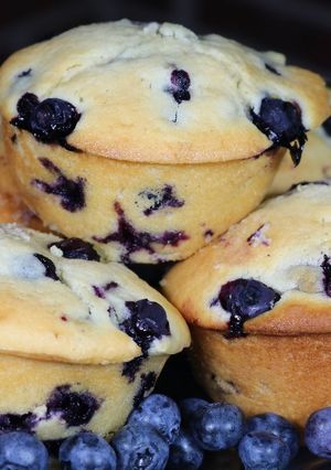 A picture of Jumbo Blueberry Muffins.