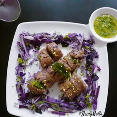 A picture of Purple Cabbage Muthiya.