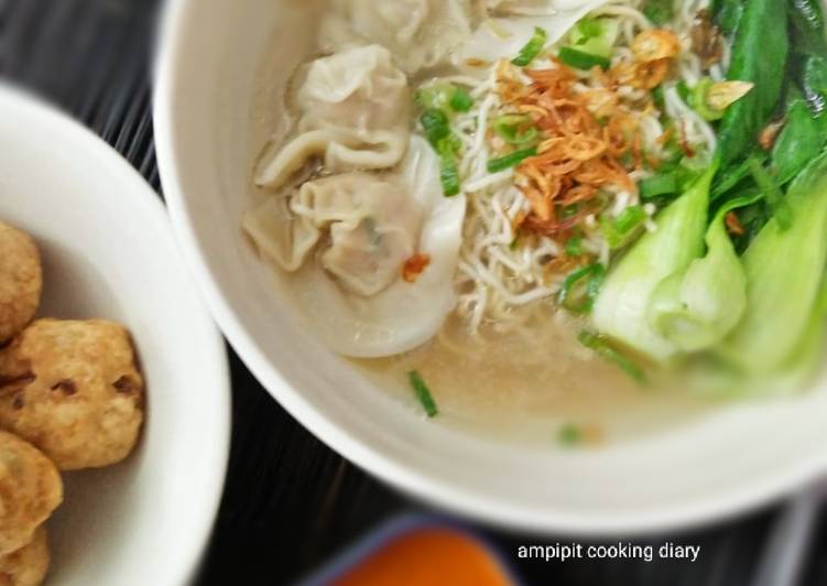 Resep Wonton Noodle Soup / sup wonton, Enak Banget