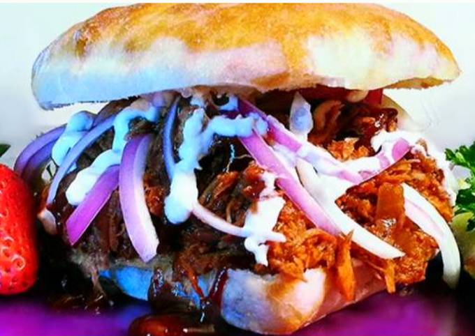 Recipe of Favorite Mike&#39;s Spicy Pulled Pork BBQ Sandwiches
