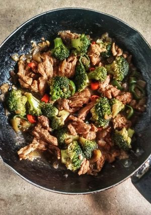 Foto resep Daging Brokoli Lada Hitam