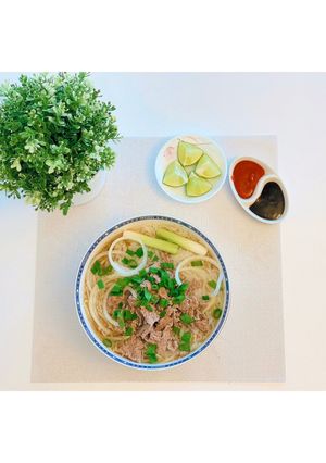 Hình của món Phở bò xa xứ.