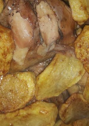 صورة لوصفة دجاج بالصينية مع بطاطا