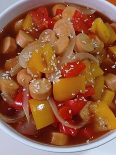 Foto resep Sosis masak Paprika