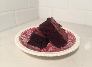 A picture of Beet Brownies .