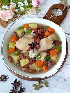 Foto resep Sop Ayam Kacang Merah