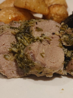A picture of Roasted Garlic Pork Tenderloin.