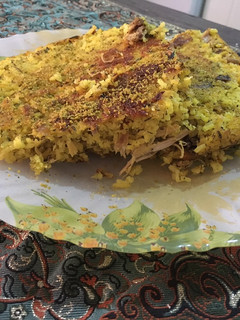عکسی از دستور ته چين مرغ و قارچ