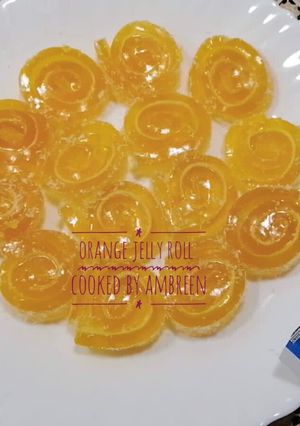 A picture of Homemade Orange 🍊 Jelly Roll Recipe.