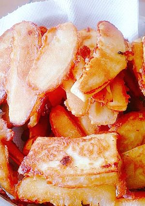 Hình của món Khoai lang chiên.