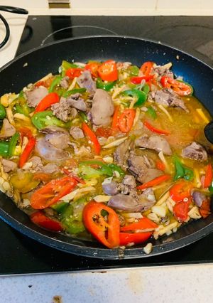 Foto resep Ati Ayam masak Cabe (Resep No.99)