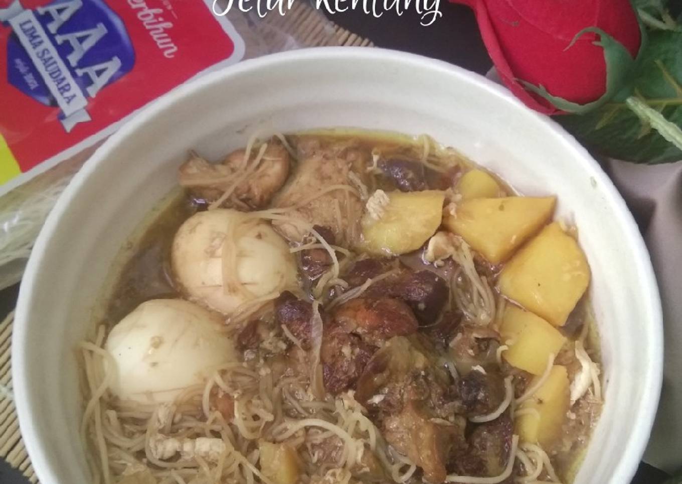 Semur Bihun Ati Ampela Telur Kentang