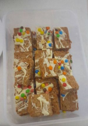 A picture of Weetbix coconut slice.